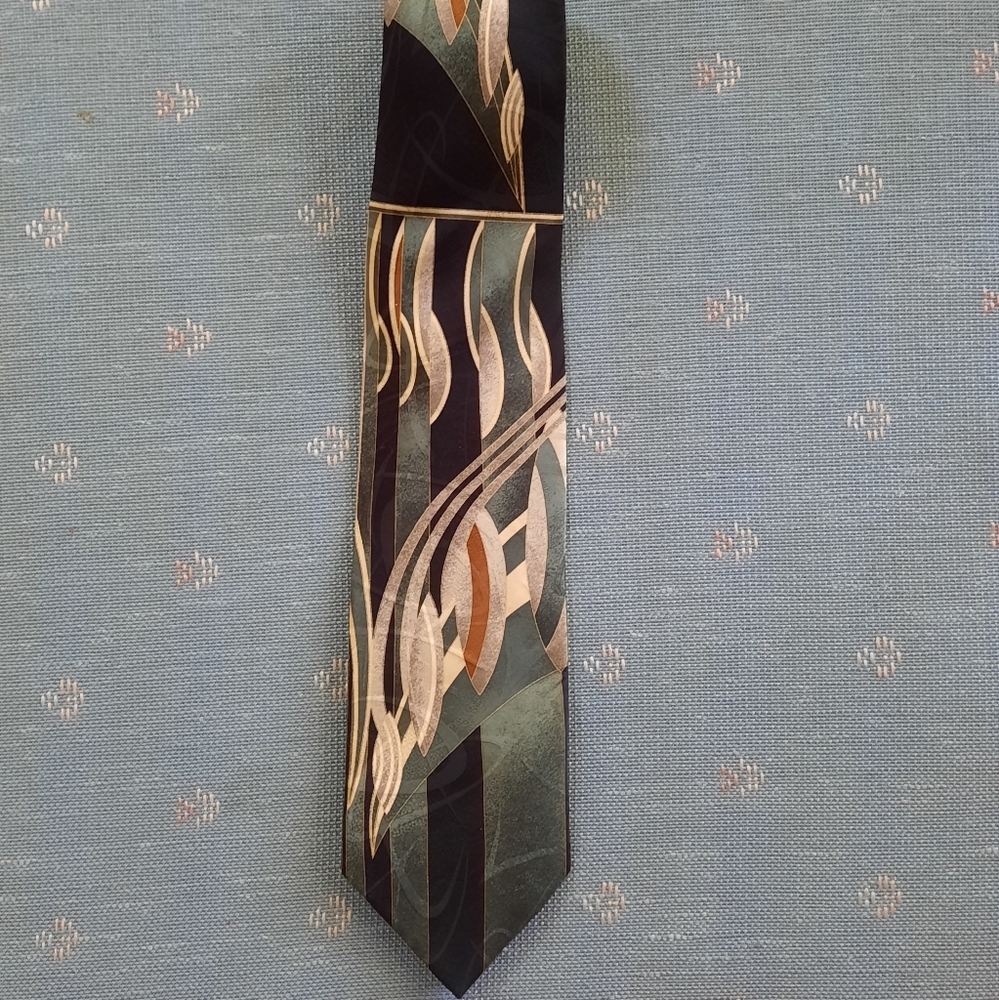 John Blair Silk Abstract Tie